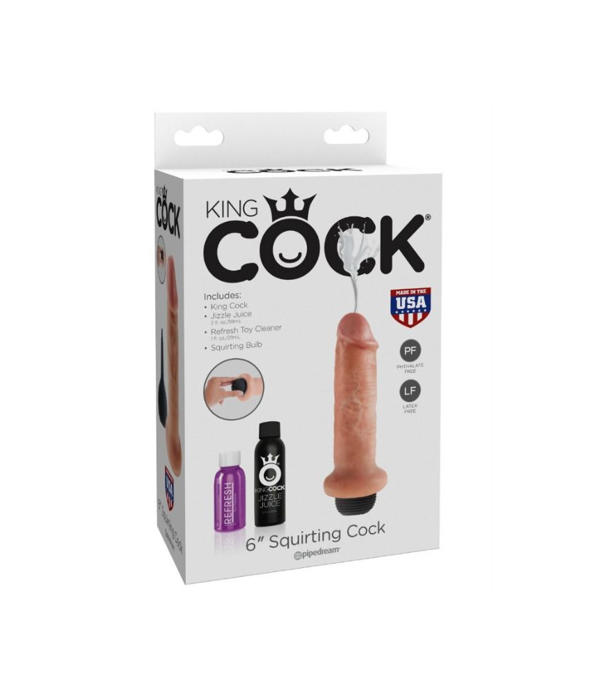 Gode Ejaculateur Bite 15,24 cm Squirting Chair - King Cock