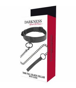 Collier pour bdsm noir avec chaine - Darkness Bondage