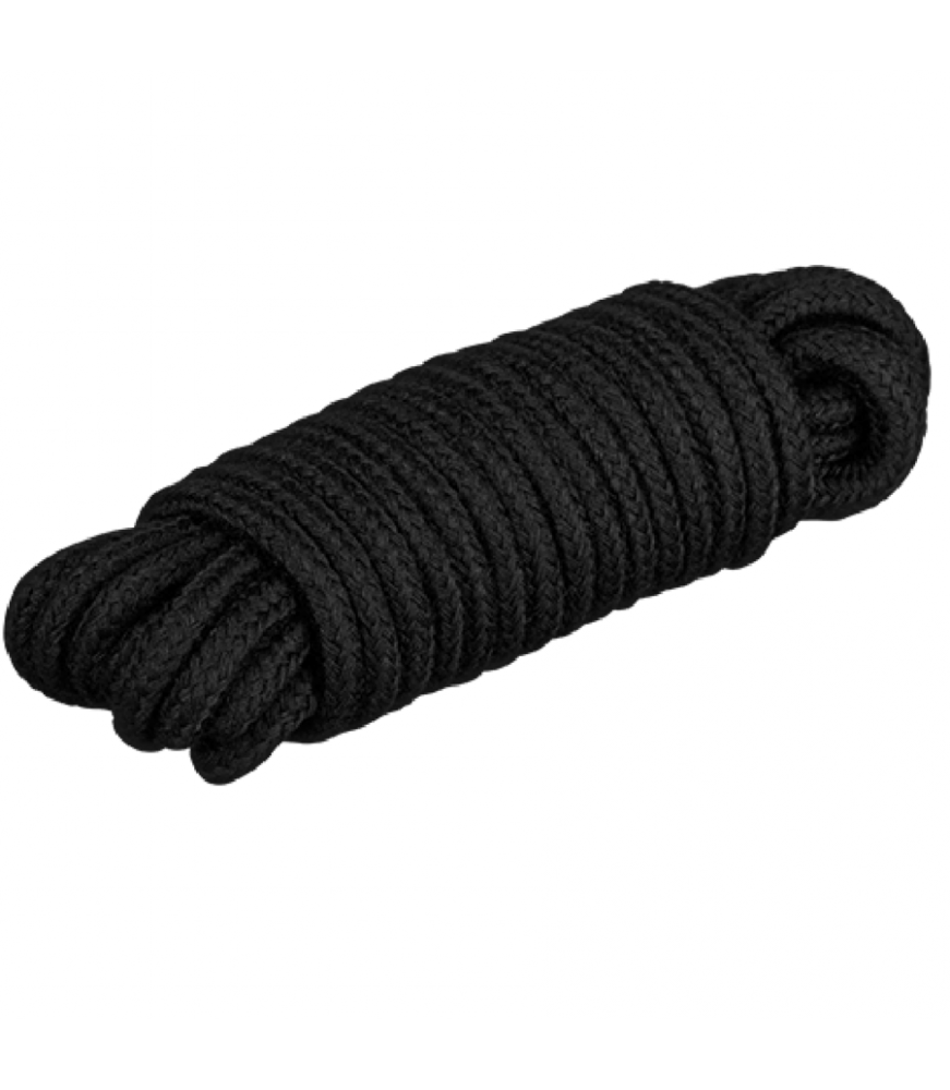Corde noire shibari 10 mètres - Secretplay 100% Fetish