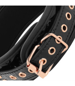 Collier bdsm noir avec chaines et pinces - Begme Black Edition