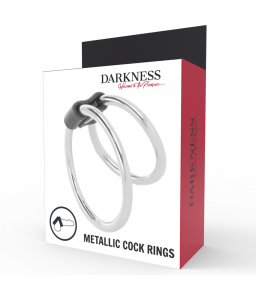 Double anneaux péniens pour couples - Darkness Sensations