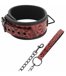 Collier bdsm avec chaine en metal - Begme Red Edition