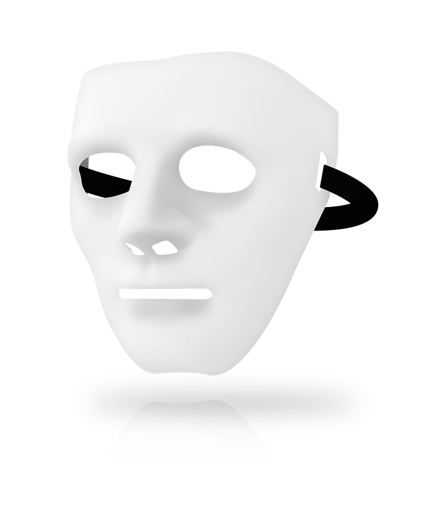 Masque de BDSM pour visage couleur blanc - Ohmama masks