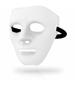 Masque de BDSM pour visage couleur blanc - Ohmama masks