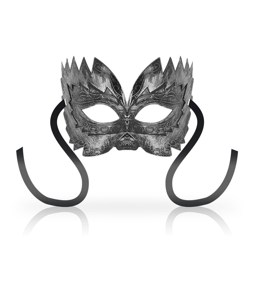 Masque de bondage pour yeux en style venetien couleur argent - Ohmama Masks