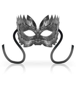 Masque de bondage pour yeux en style venetien couleur argent - Ohmama Masks