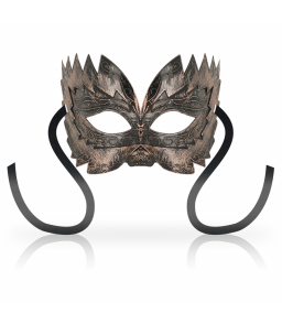 Masque pour bdsm couleur cuivre en style venetien - Ohmama Masks