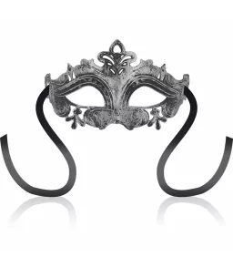 Masque de bdsm couleur argent en style venetien - Ohmama Masks