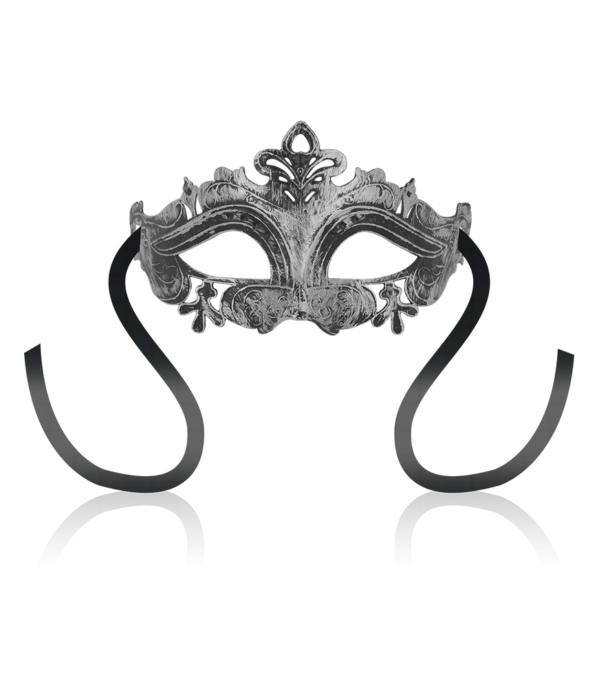 Masque de bdsm couleur argent en style venetien - Ohmama Masks