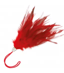 Plumeaux douces  rouges pour stimulation 13 cm - Ohmama Fetish