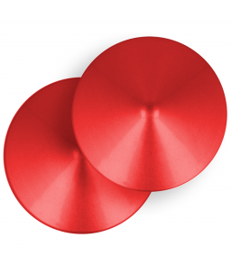 Couvre-tétons élégants rouges en cercle - Ohmama fetish