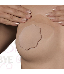 Cache-tétons coquins invisibles nude en silicone - Bye bra