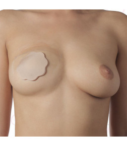 Cache-tétons coquins invisibles nude en silicone - Bye bra