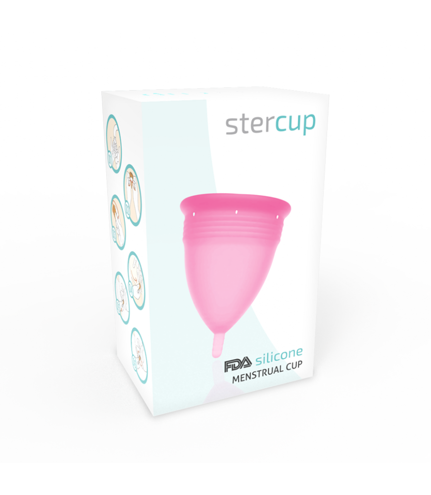 COUPE MENSTRUELLE STERCUP TAILLE S COULEUR ROSE FDA SILICONE
