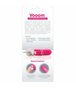 Mini Vibromasseur Rechargeable Vooom rose - SCREAMING O