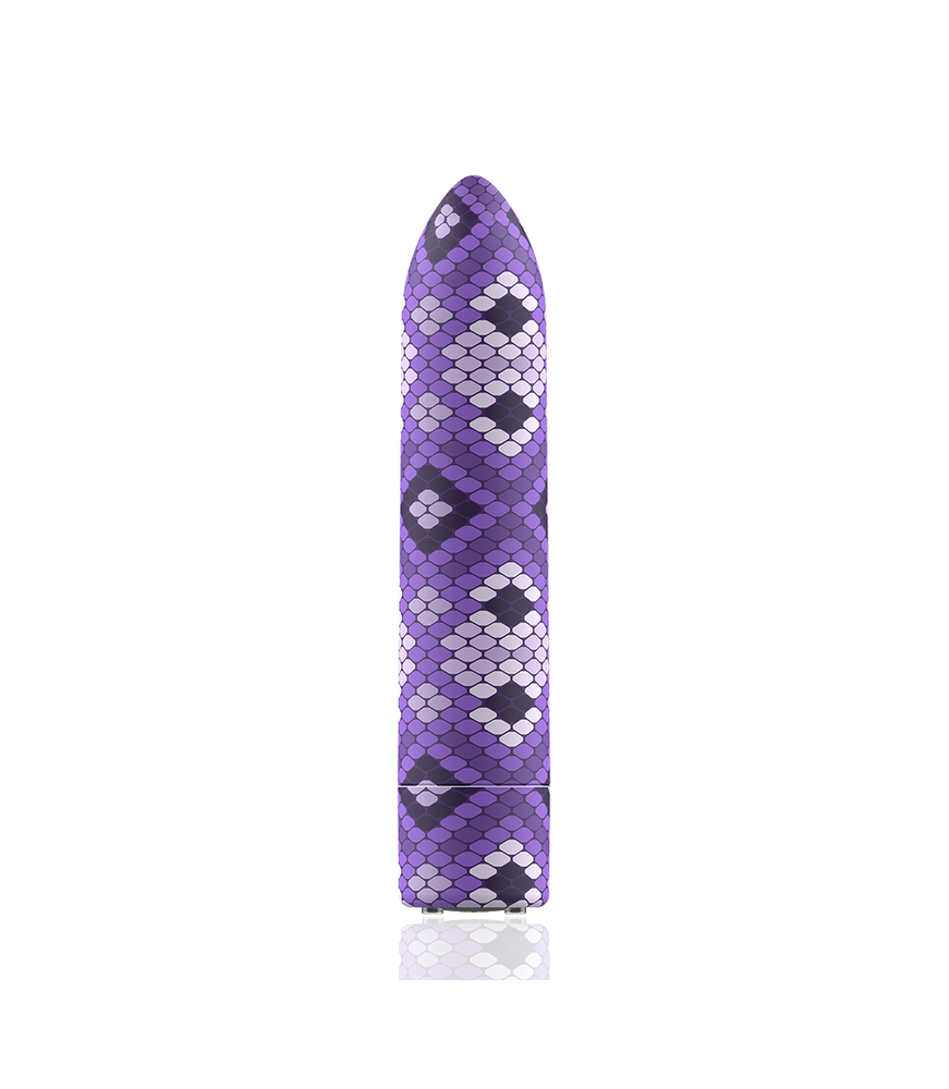 Mini Vibromasseur Rechargeable Serpent violet - Custom Bullet