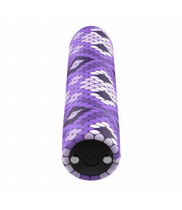 Mini Vibromasseur Rechargeable Serpent violet - Custom Bullet