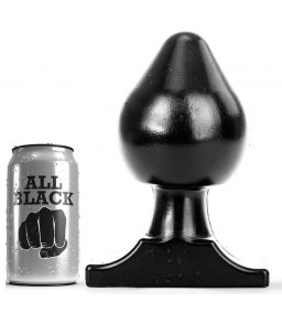 Plug Anal Classique à Bouchon 19 cm Noir - All Black