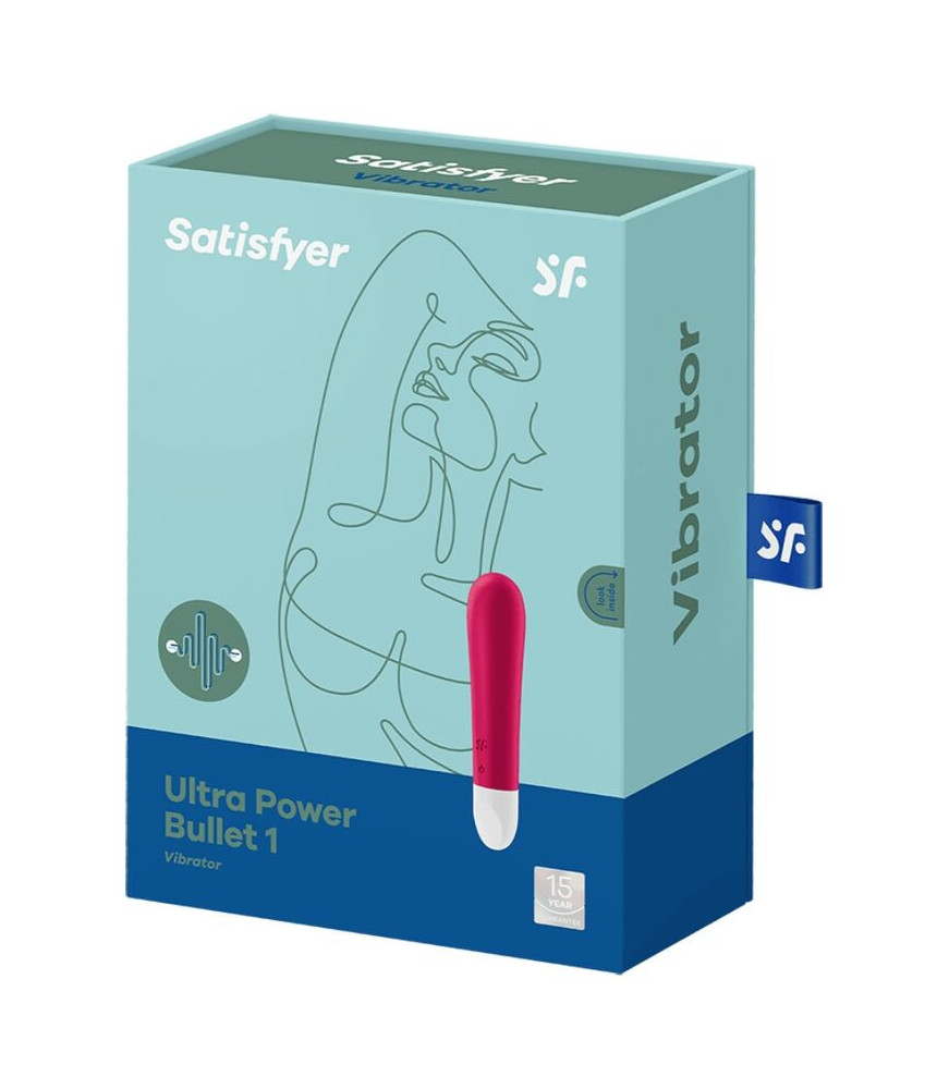 Mini Vibrateur Ultra power bullet 1 rouge - Satisfyer