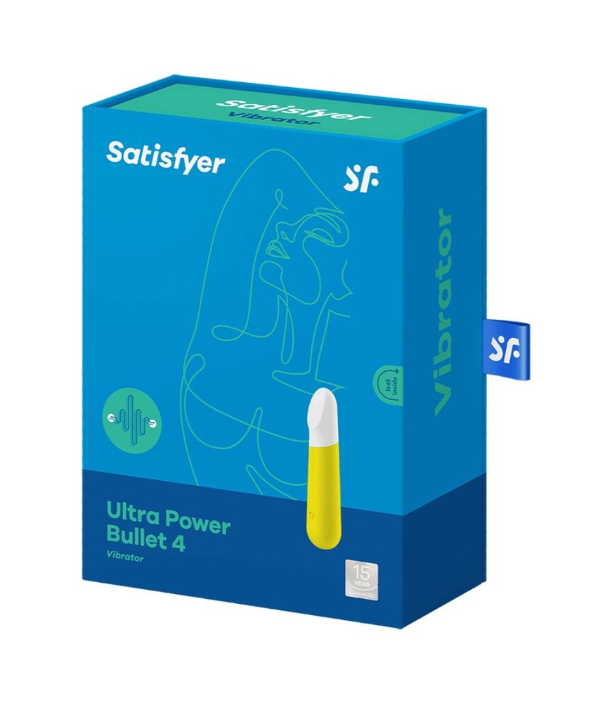 Mini Vibrateur Ultra power bullet 3 jaune - Satisfyer