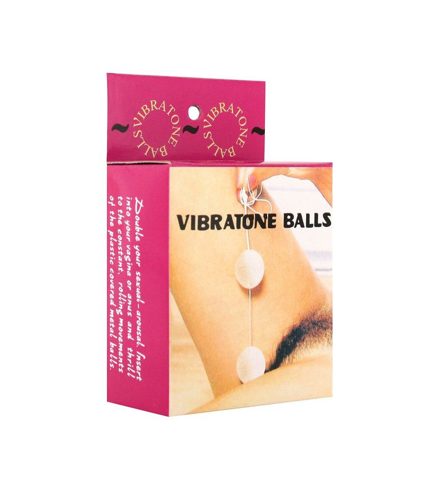 Boules de Geisha Orgasmiques Vibratone Balls Beige - Seven Creations