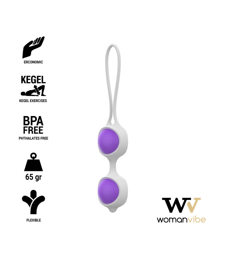Boules en silicone Vibe Keisy II Violet - Womanvibe