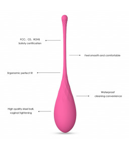 Kit de Boules Vaginales Sexuelles Kegel Rose - Leslie