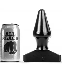 Plug Anal à Bouchon Cône 15,5 cm Noir - All Black