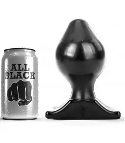 Plug Anal Butt 9 pouces 16,5 cm Noir - All Black