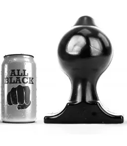 Plug Anal Butt 10 pouces 17,5 cm Noir - All Black