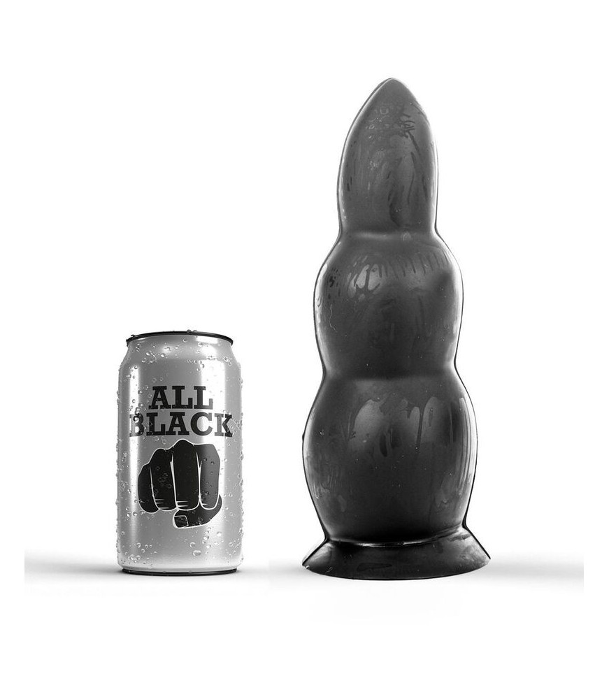 Plug Anal Classique à Ventouse 23 cm Noir - All Black