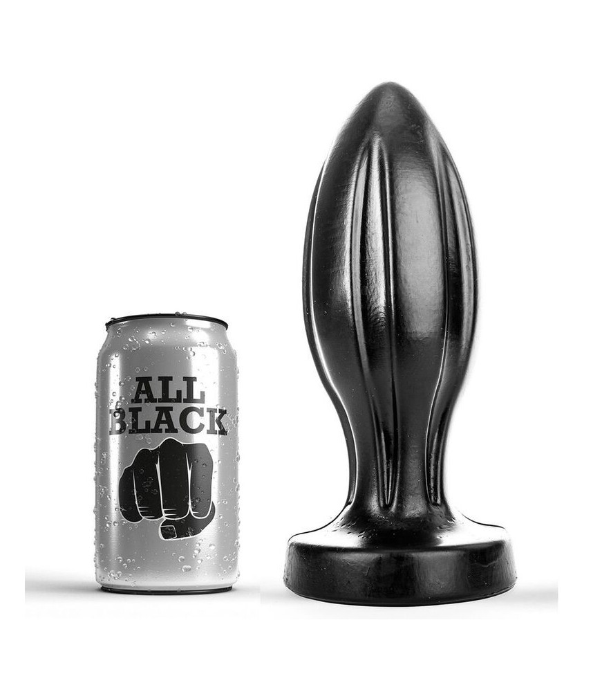 Plug Anal Classique en Coupe 21 cm Noir - All Black