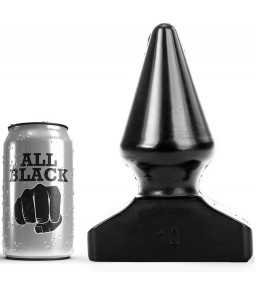 Plug Anal à Bouchon 20,5 cm Noir - All Black