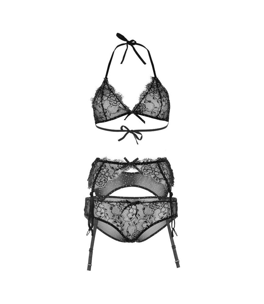 Ensemble lingerie porte-jarretelles érotique M - Leg avenue