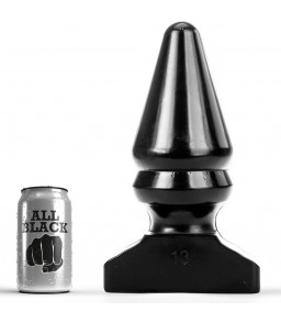 Plug Anal à Bouchon 28,5 cm Noir - All Black
