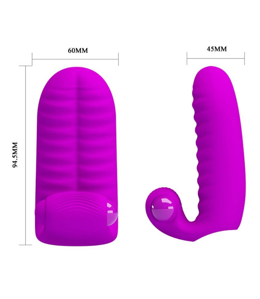 Gaine de pénis en silicone et abs violet - Pretty Love Flirtation
