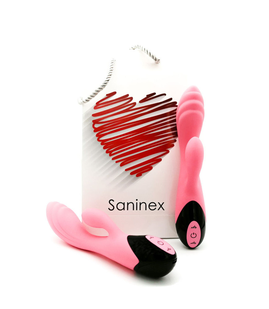 Vibromasseur Rabbit Swan Rose - Saninex Sextoys | Nudiome
