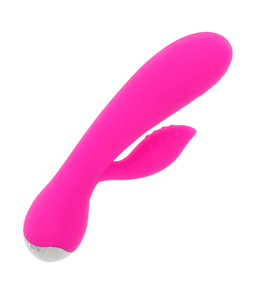 Vibromasseur Rabbit Lapin rechargeable en silicone rose - Ohmama | Nudiome