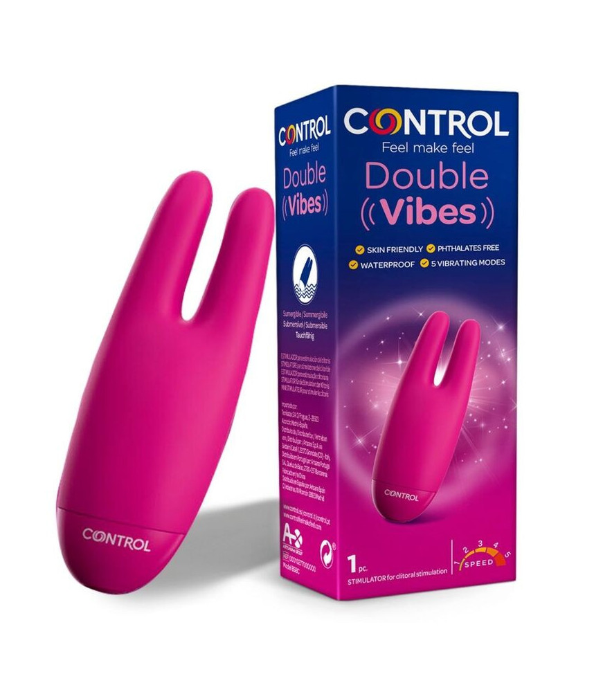 Stimulateur Clitoris Double Vibe Rose - Control | Nudiome