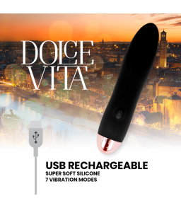 Mini Vibromasseur Rechargeable silicone 7 Vitesses - Dolce Vita
