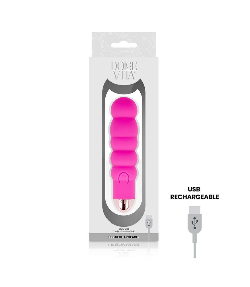 Mini Vibromasseur Rechargeable Super Soft silicone 7Cm noir - Dolce Vita