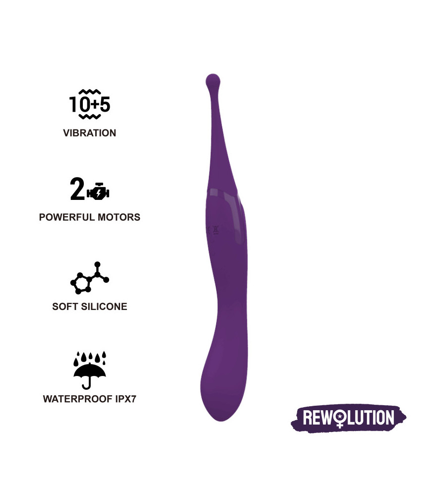 Stimulateur Clitoris Rewomagic Violet - Rewolution | Nudiome