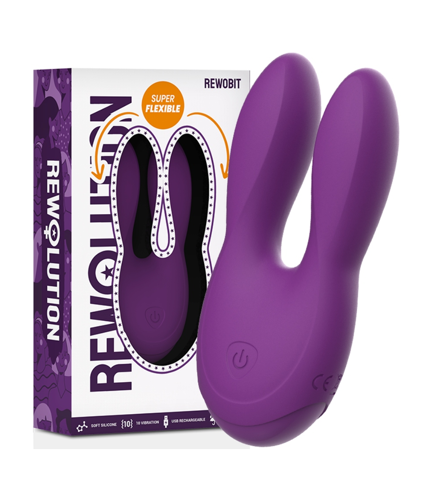 Stimulateur Clitoris Rewobit Flexible Violet - Rewolution | Nudiome