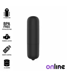 Mini Bullet de poche Vibe 10 Vitesses noir - Online