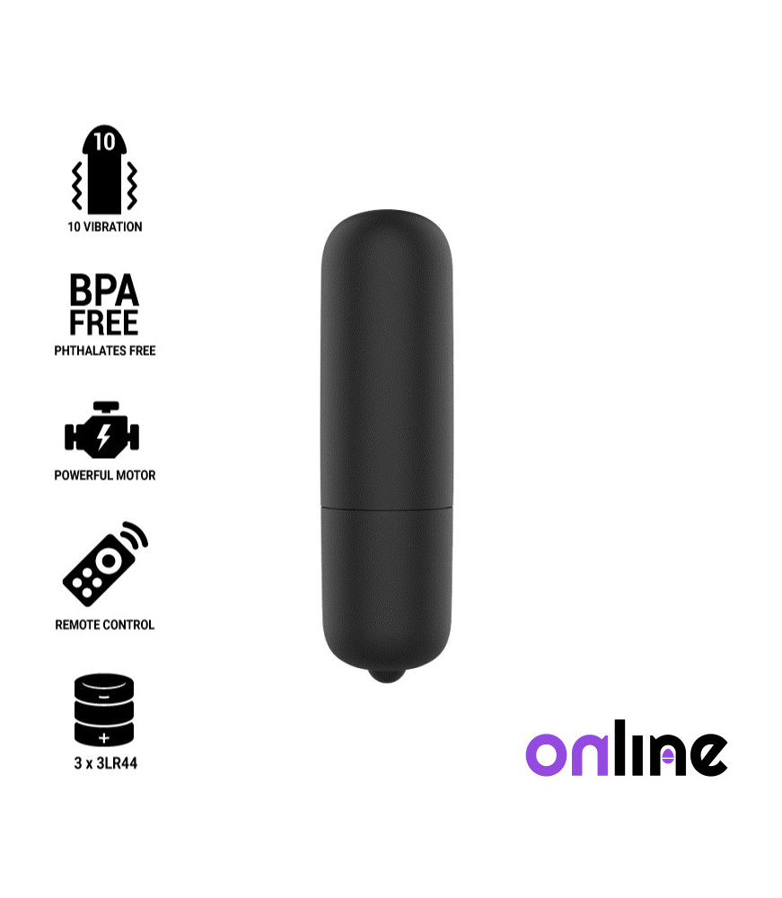 Mini Bullet de poche Vibe 10 Vitesses noir -  Online