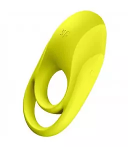 Cockring vibrant jaune en silicone - Satisfyer Ring