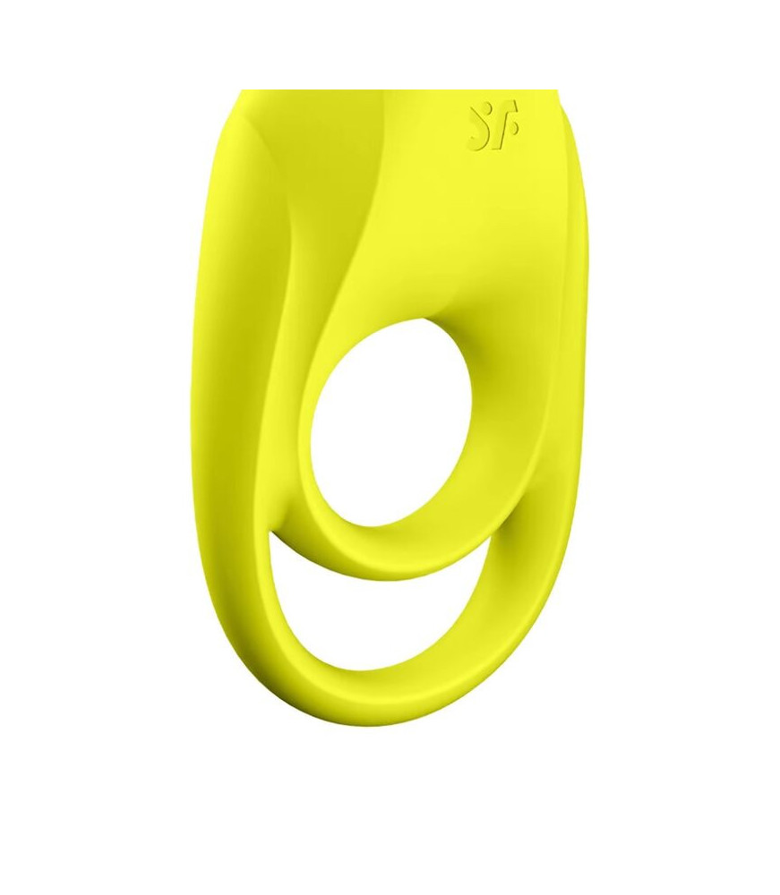 Cockring vibrant jaune en silicone - Satisfyer Ring