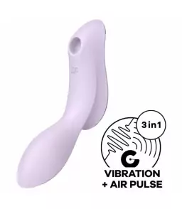 Stimulateur Clitoridien Air Pulsé Curvy Trinity 2 violet - Satisfyer
