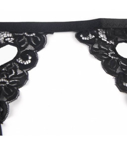 Ensemble lingerie sexy noir avec porte-jarretelles L/XL - Subblime