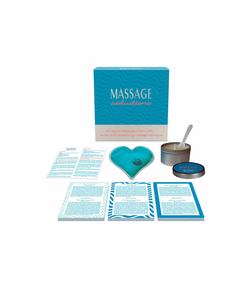 Kit de massage érotique + carte coquine (ES/EN/DE/FR) - Kheper Games